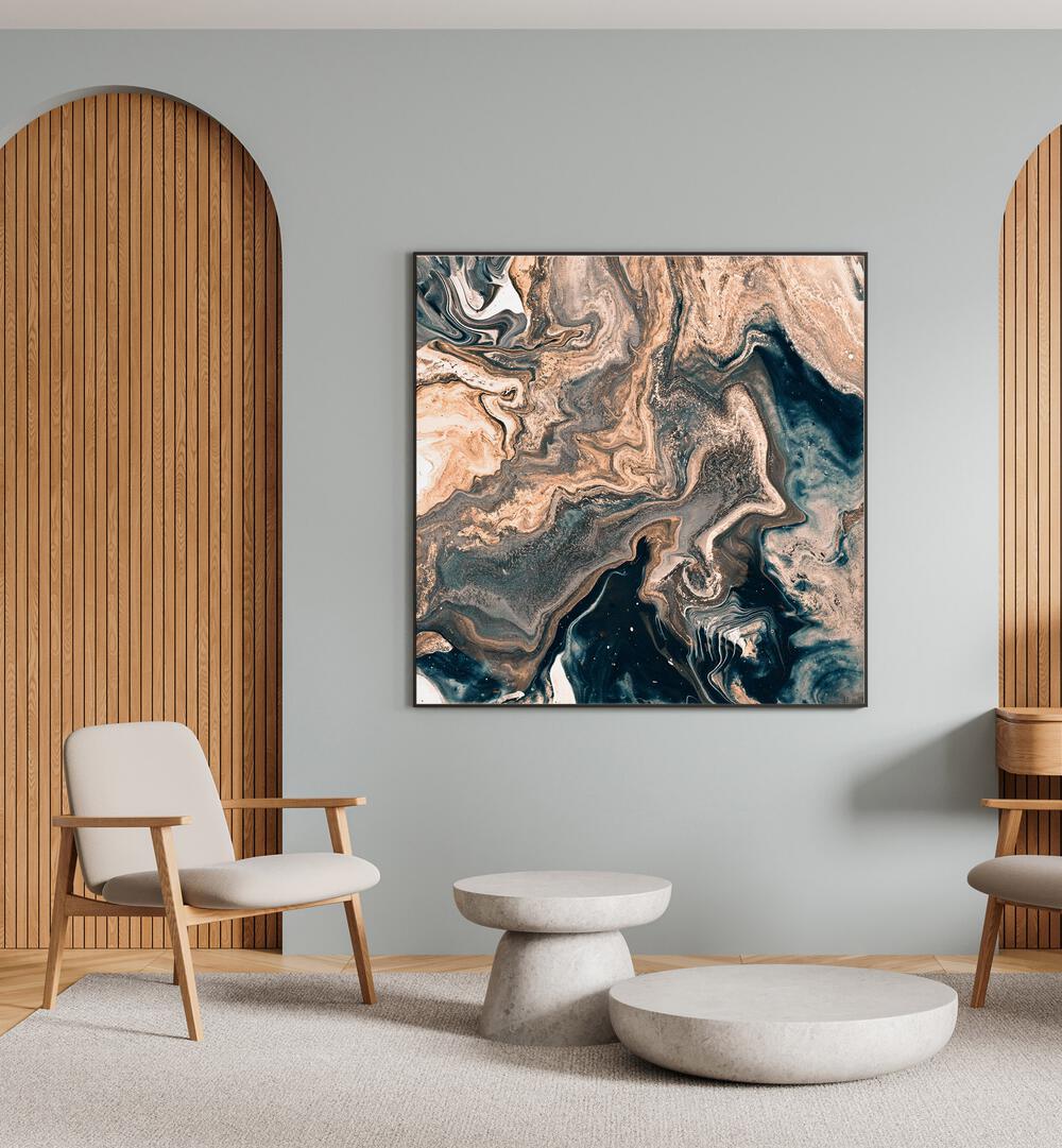 Stunning MARBLE EFFECT III, ABSTRACT PAINTINGS elegantly enhance modern spaces with luxurious marble aesthetics.