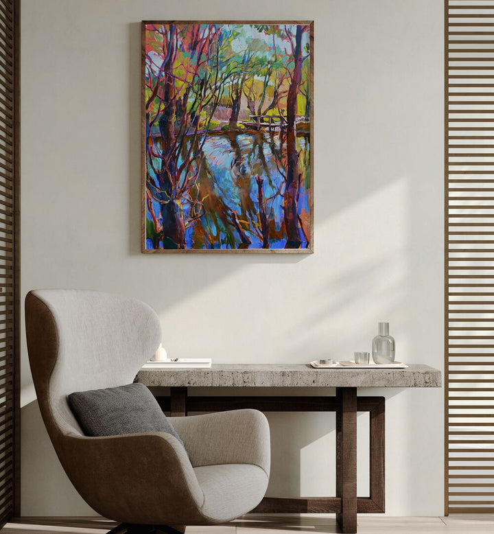 ON THE RIVER , LANDSCAPE PAINTINGS