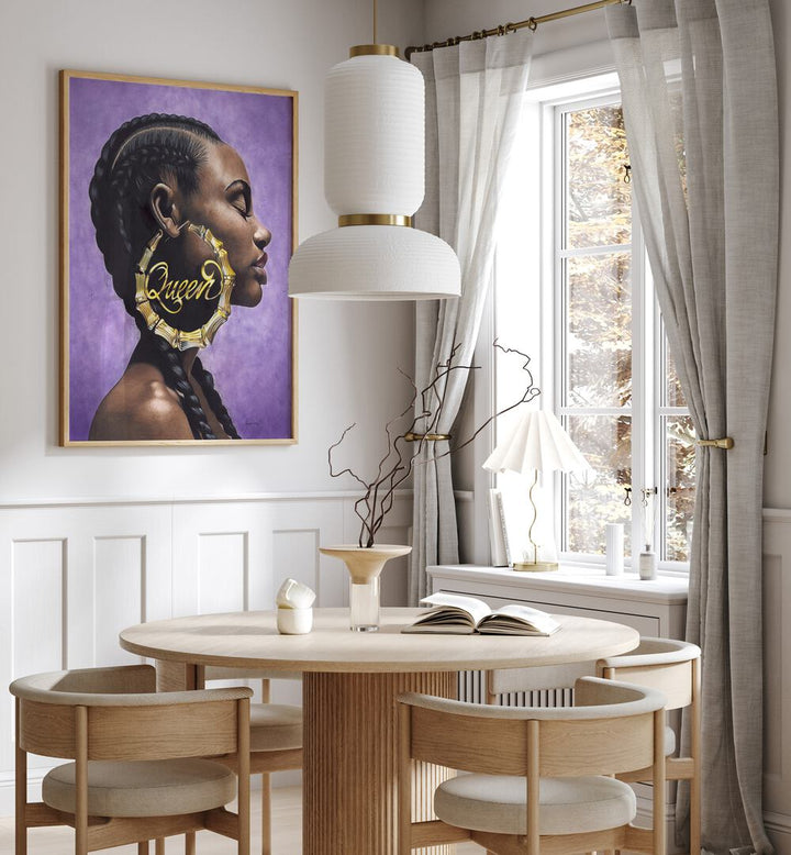 Elevate your space with QUEEN, AFRICAN ART PAINTINGS—a stunning masterpiece for luxury and comfort.