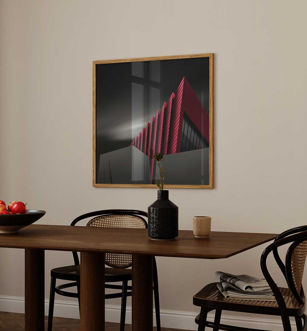 RED STRIPES BUILDING ,  PHOTOGRAPHY PRINTS