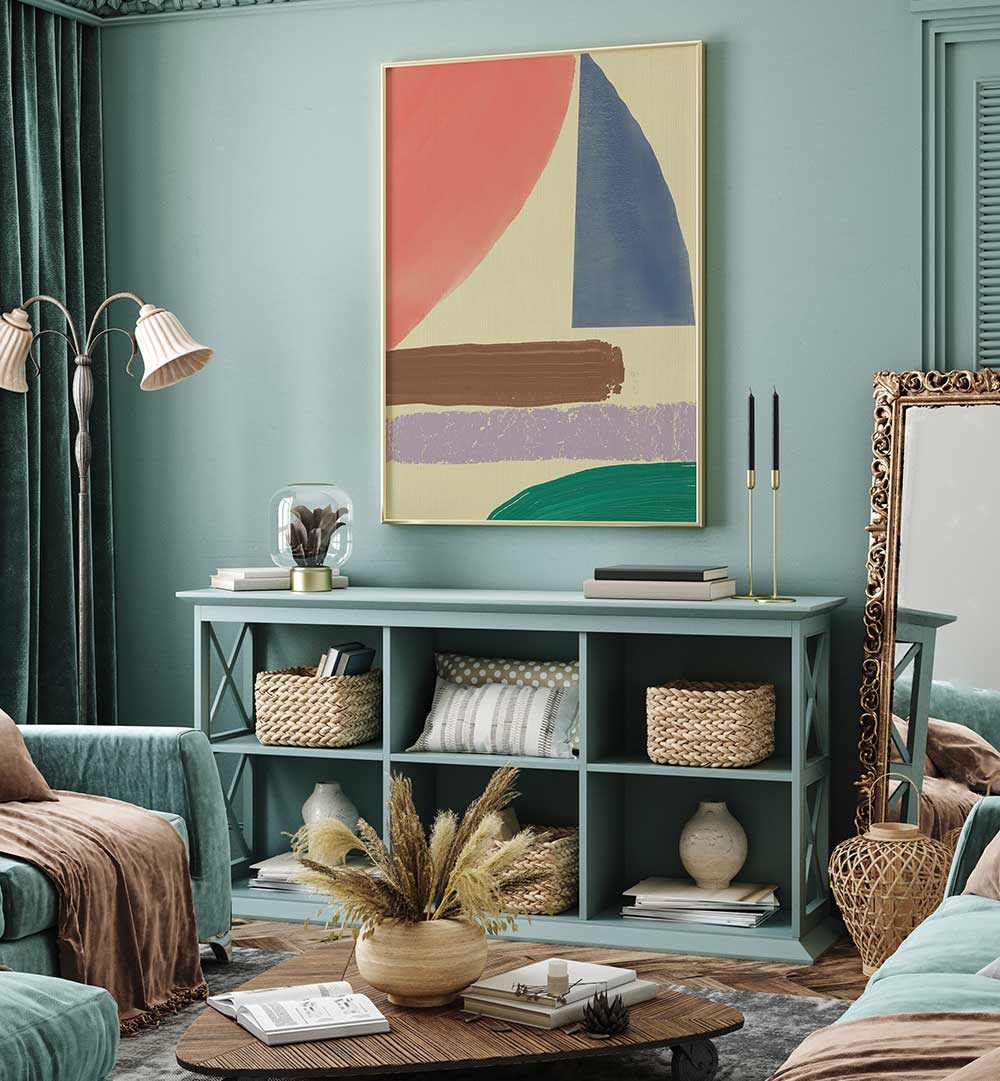 A PASTEL COLOR PALETTE , ABSTRACT PAINTINGS