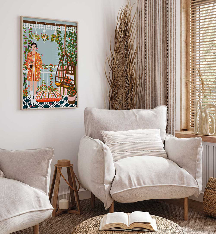 MORNING COFFEE , PORTRAITS & FIGURATIVE ILLUSTRATIONS
