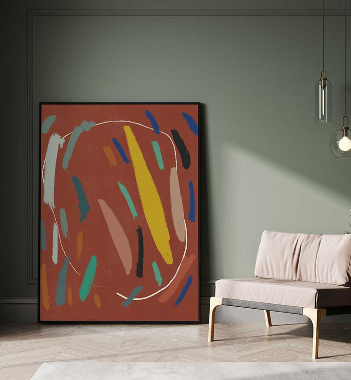 BOLD COLOR BRUSHSTROKES III , ABSTRACT PAINTINGS