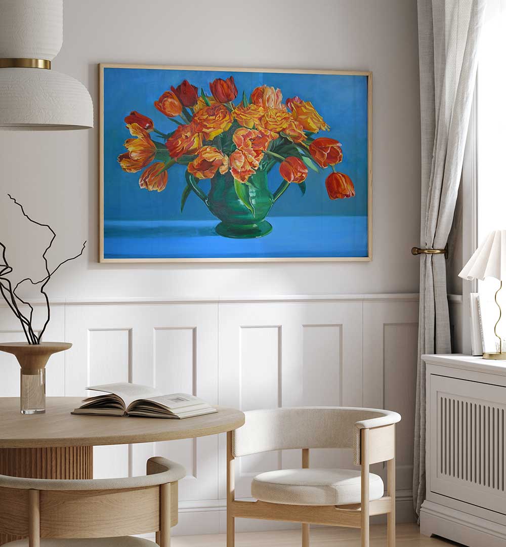 TULIPS , FLORAL FLOWER PAINTINGS