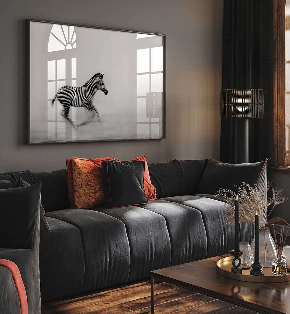 ZEBRA RUN  , PHOTOGRAPHY PRINTS