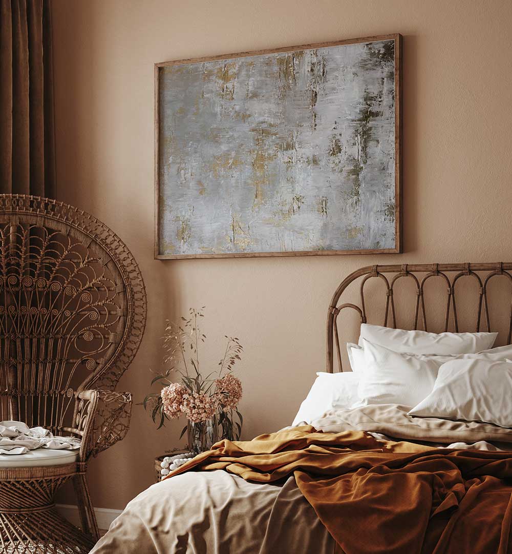 GILDED CONCRETE , ABSTRACT PAINTINGS