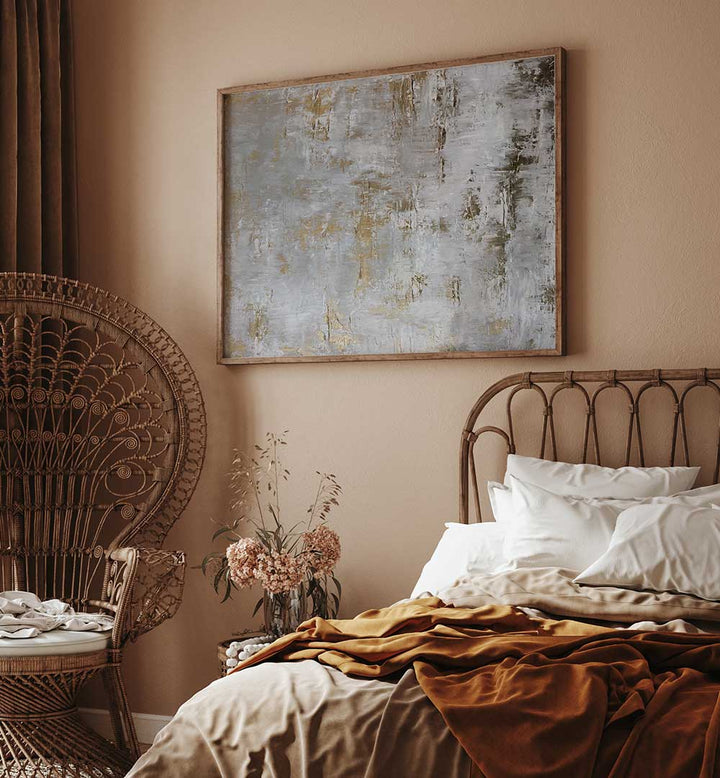 GILDED CONCRETE , ABSTRACT PAINTINGS