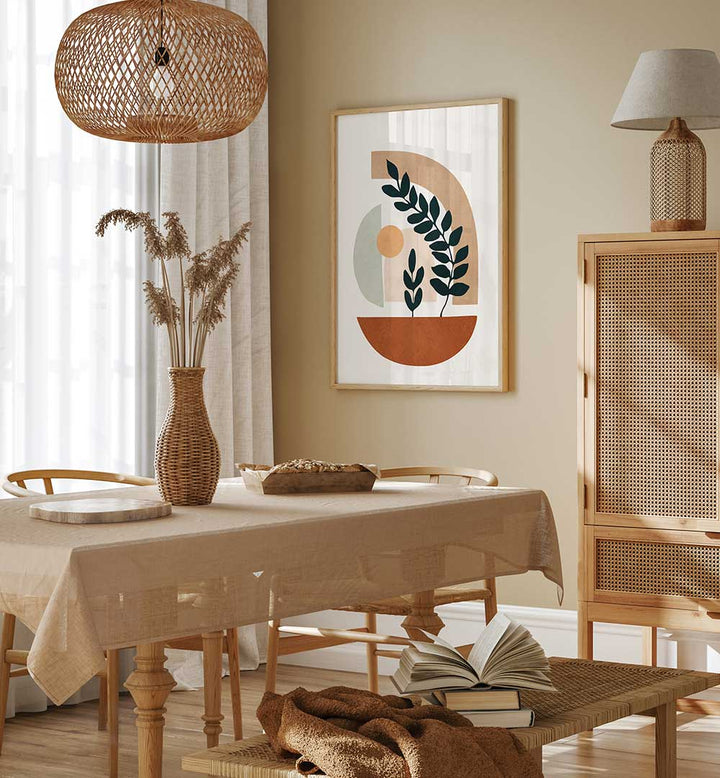 CURVED GROWTH , BOHO ART PAINTINGS