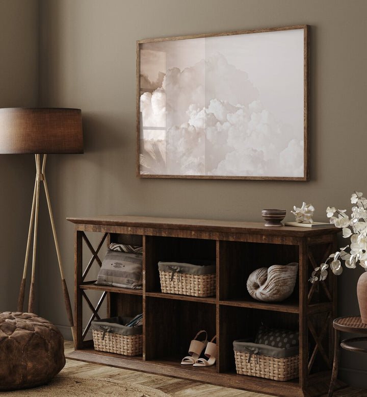 Transform your space with COTTON CANDY CLOUDS BEIGE, ABSTRACT PAINTINGS, showcasing dreamy brush strokes.