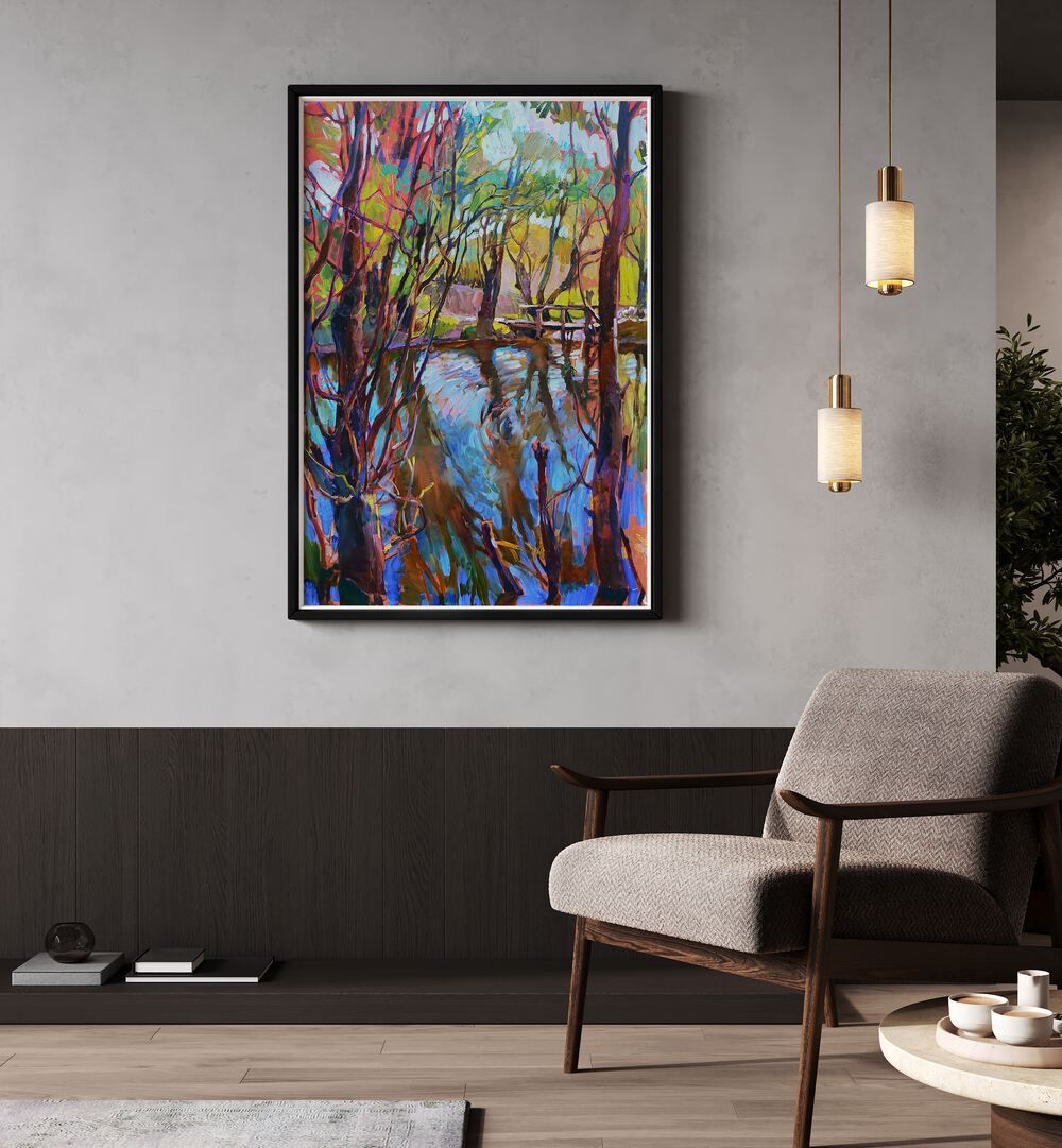 ON THE RIVER , LANDSCAPE PAINTINGS