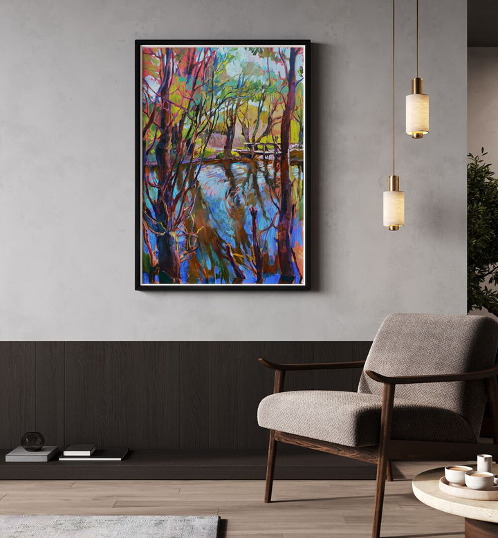 ON THE RIVER , LANDSCAPE PAINTINGS