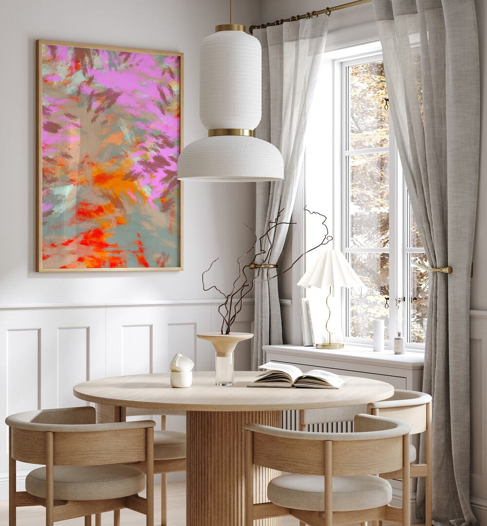 Brighten your space with LAZY SUMMER DAYS I, ABSTRACT PAINTINGS, capturing the essence of laid-back summer vibes.