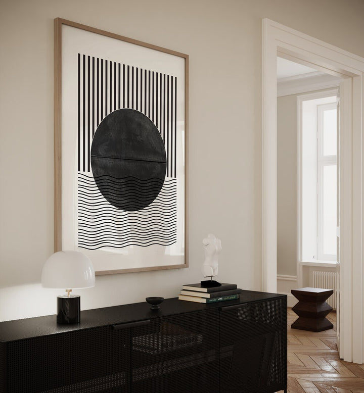 Stylish BAB II, GEOMETRIC ART PRINTS by The Miuus Studio, adding elegance to modern interiors with vibrant designs.