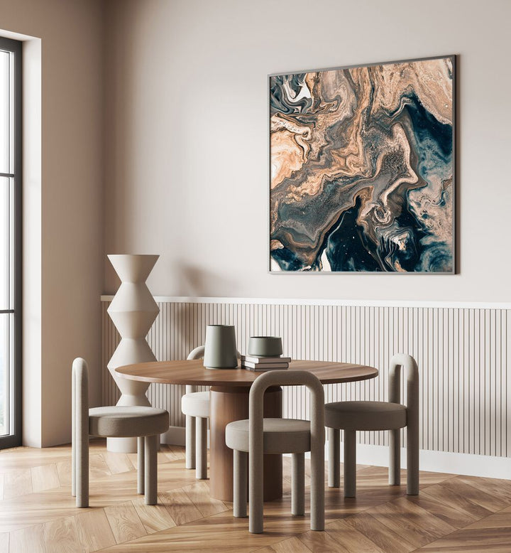 Elevate your decor with MARBLE EFFECT III, ABSTRACT PAINTINGS, showcasing exquisite marble aesthetics and elegance.