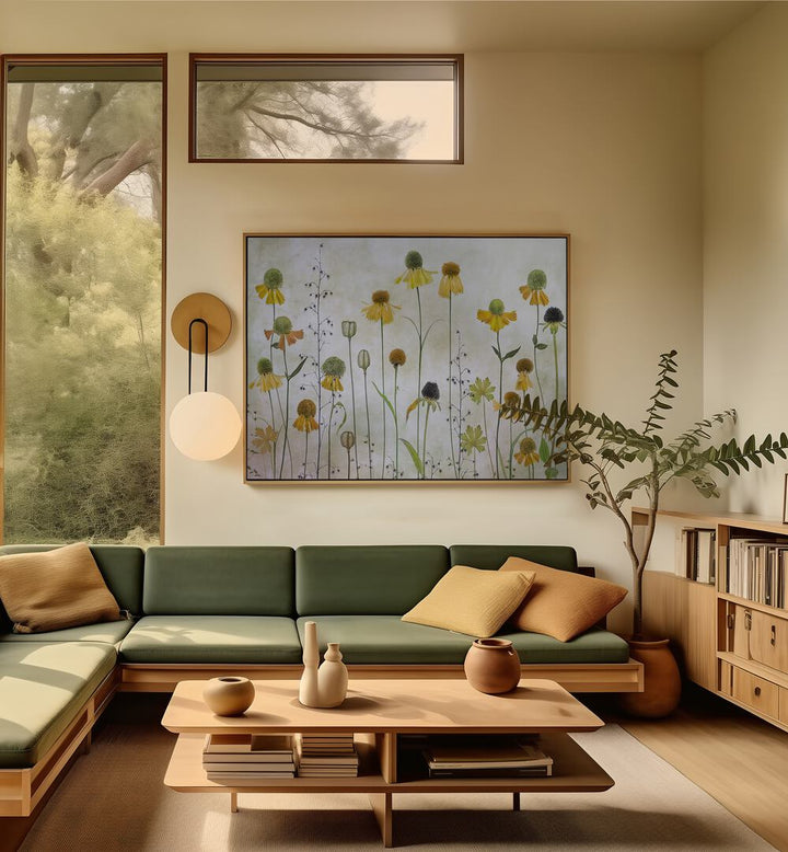 Elevate your space with HELENIUM, FLORAL FLOWER PAINTINGS, showcasing elegance in modern home decor.