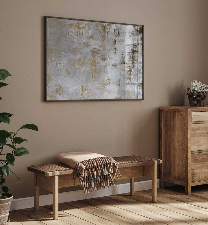 GILDED CONCRETE , ABSTRACT PAINTINGS