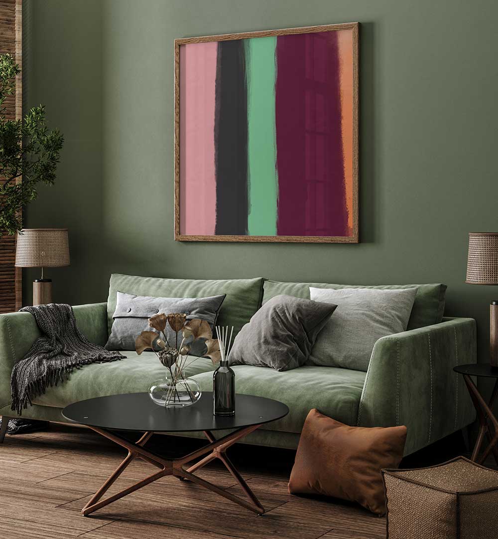 COLORFUL STRIPES SYMPHONY , ABSTRACT PAINTINGS