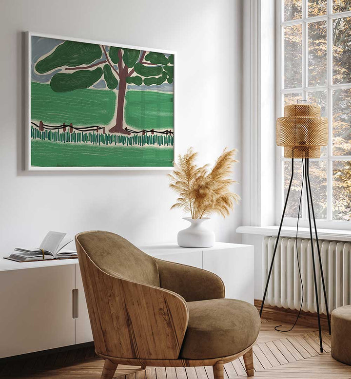 STYLIZED TREE , LANDSCAPE PAINTINGS