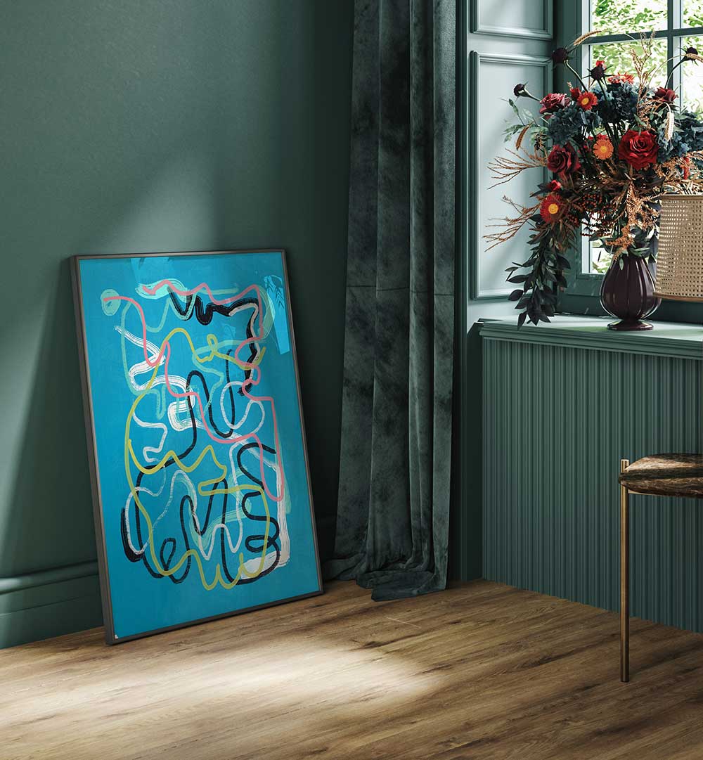 COLORFUL LINES , ABSTRACT PAINTINGS