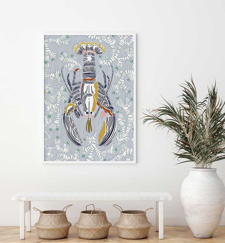 Elevate your kitchen with CRUSTACEAN CORE GREY Kitchen Posters, featuring stunning artwork for culinary enthusiasts.