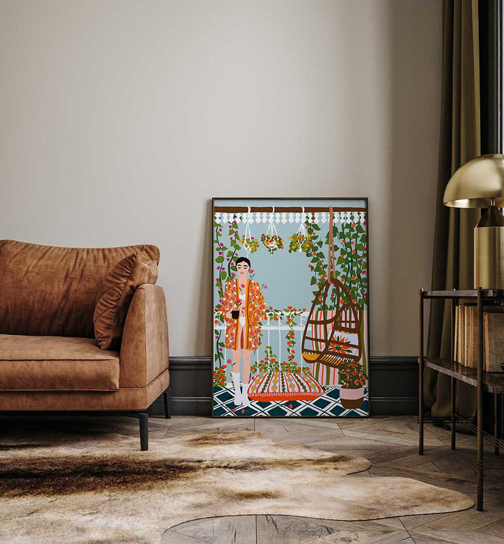 MORNING COFFEE , PORTRAITS & FIGURATIVE ILLUSTRATIONS