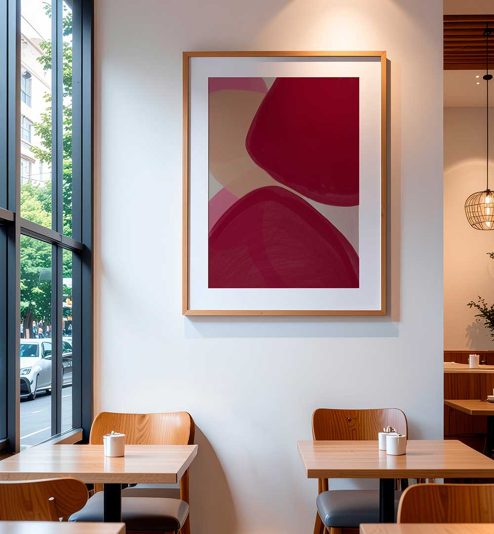 COLOUR PALETTE BURGUNDY XX , ABSTRACT PAINTINGS