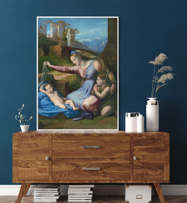 MADONNA WITH THE BLUE DIADEM  , VINTAGE PAINTINGS