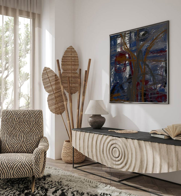 NIGHT BEFORE, ABSTRACT PAINTINGS enhance your space, capturing the essence of anticipation and restful nights.