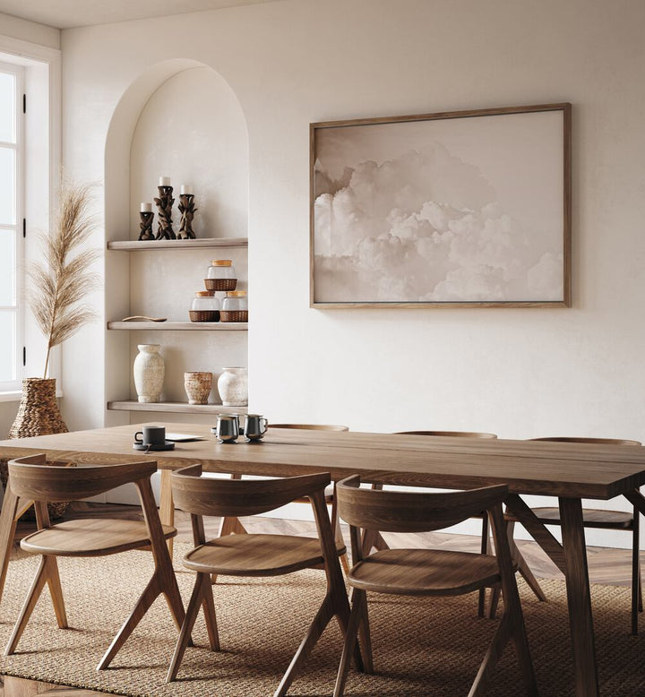 Elevate your decor with COTTON CANDY CLOUDS BEIGE, ABSTRACT PAINTINGS, showcasing dreamy brush strokes and elegance.
