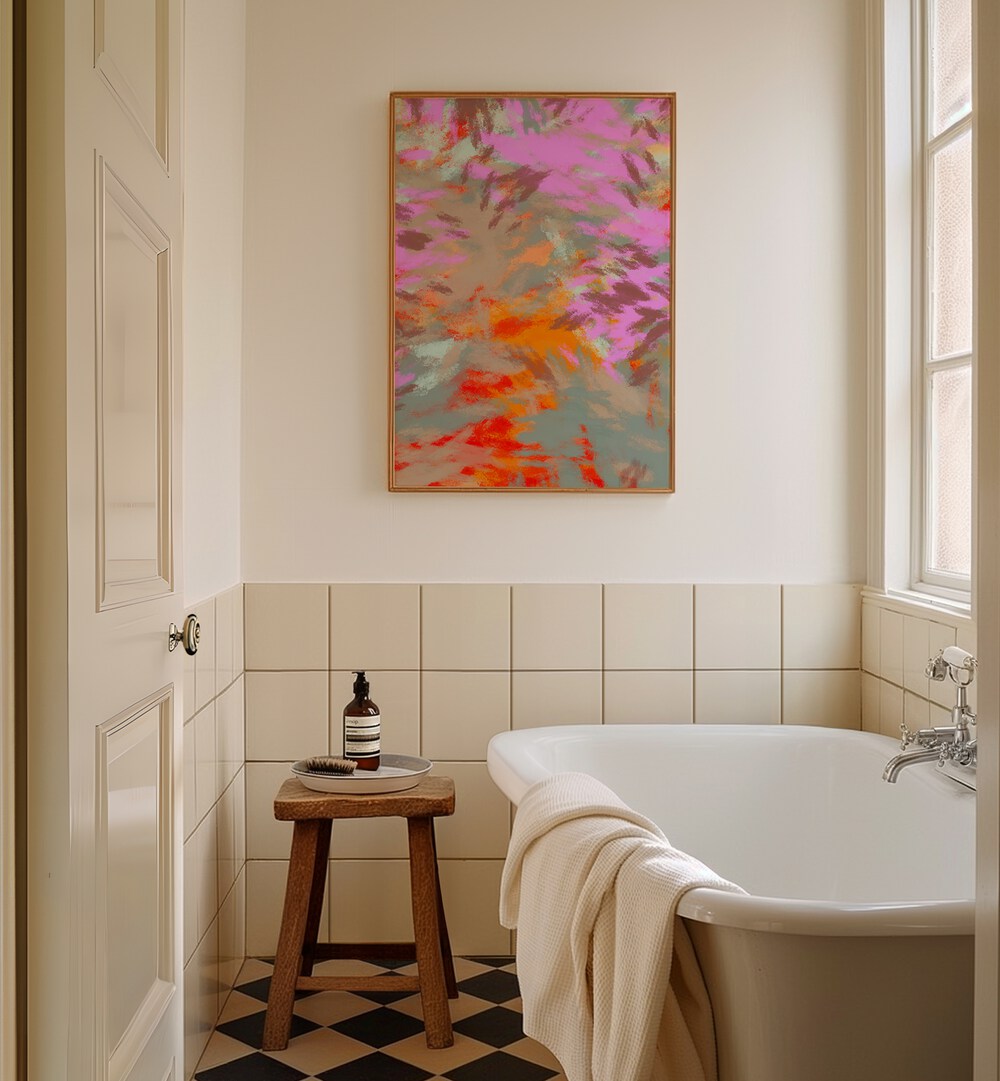 Enhance your space with LAZY SUMMER DAYS I, ABSTRACT PAINTINGS, capturing summer's warmth and tranquility beautifully.