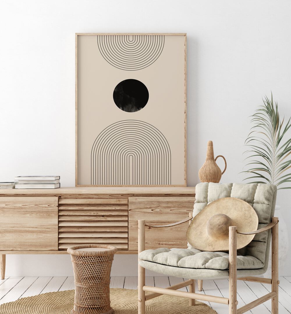 Stylish BLACK ARCH LINE ART II, GEOMETRIC ART PRINTS enhance modern spaces with elegance and sophistication.
