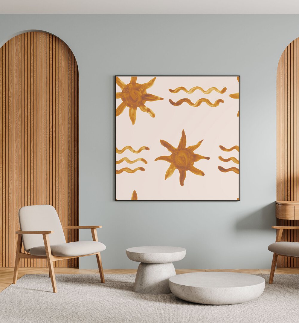 Bright and playful WATERCOLOUR TILE II, KIDS ROOM PAINTINGS, perfect for enhancing children's spaces.