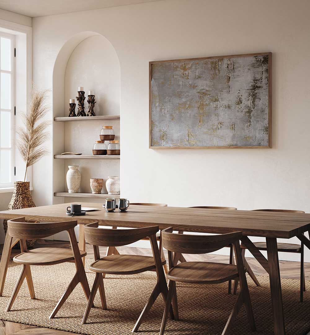 GILDED CONCRETE , ABSTRACT PAINTINGS