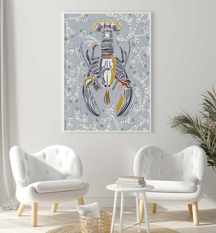 Elevate your kitchen decor with CRUSTACEAN CORE GREY, KITCHEN POSTERS showcasing stunning wall art for culinary enthusiasts.
