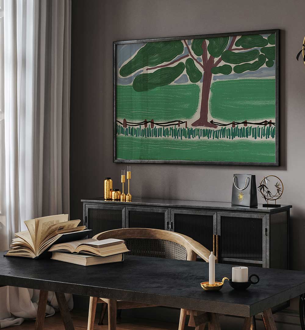 STYLIZED TREE , LANDSCAPE PAINTINGS