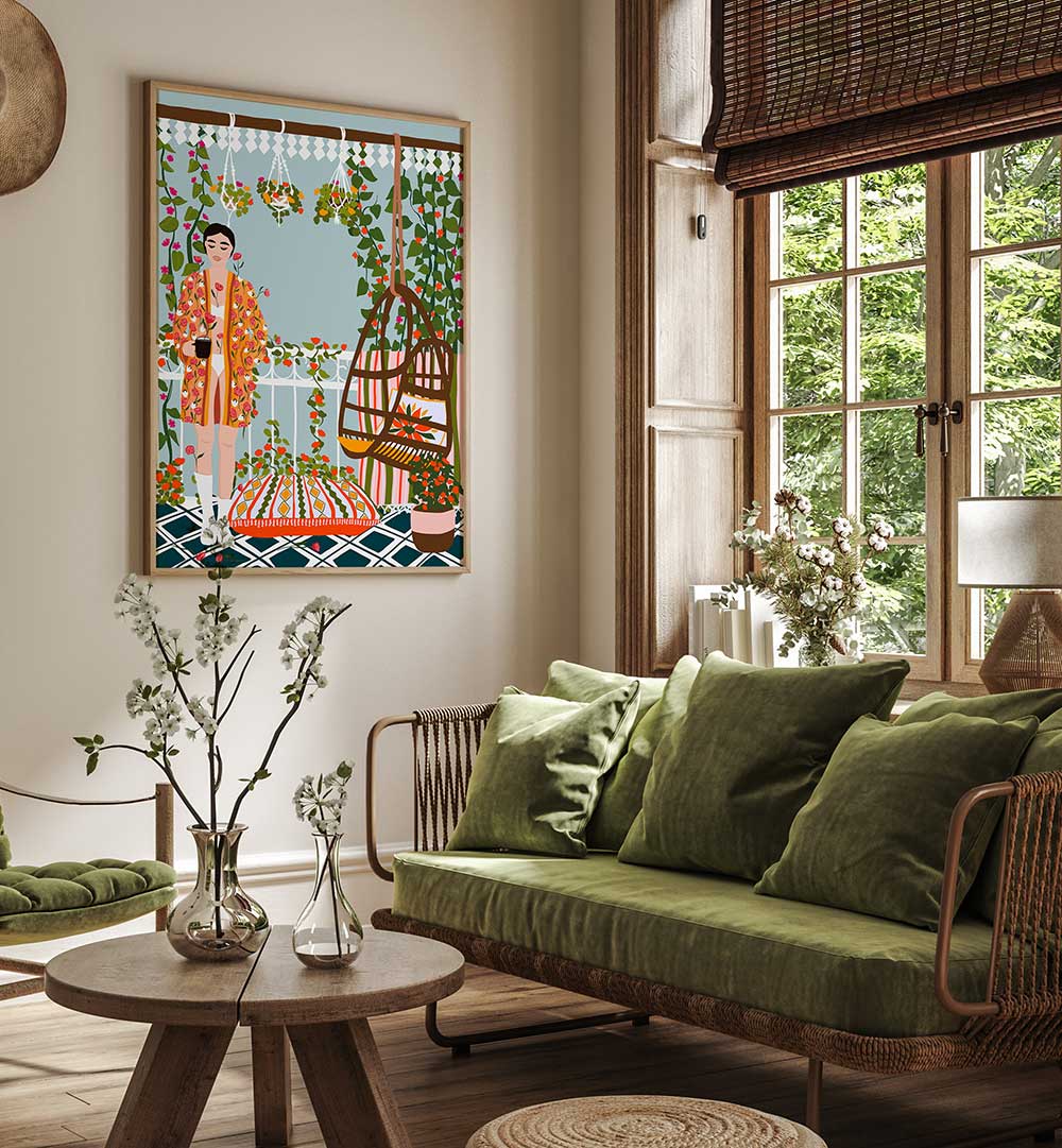 MORNING COFFEE , PORTRAITS & FIGURATIVE ILLUSTRATIONS