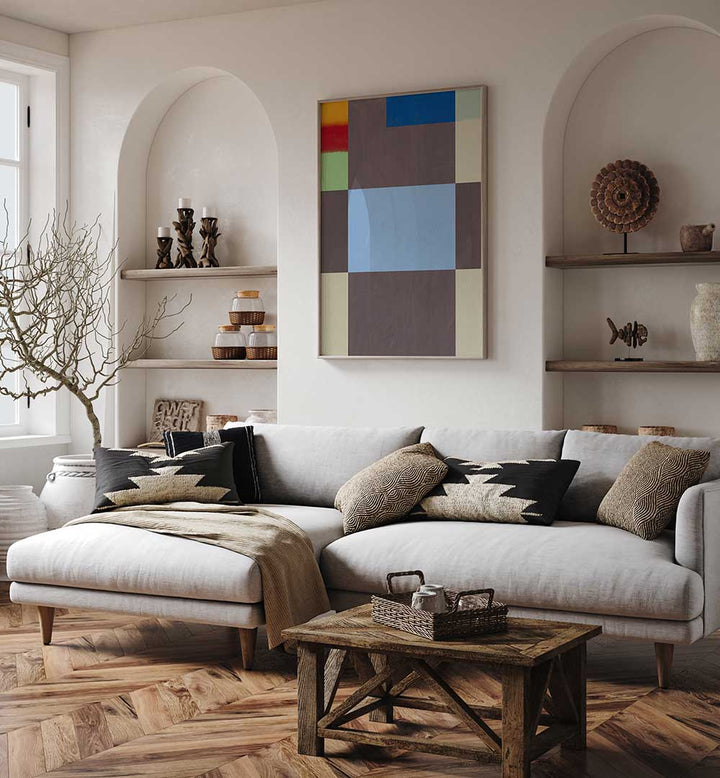 COLOR PALETTE OF GREY , GEOMETRIC ART PRINTS