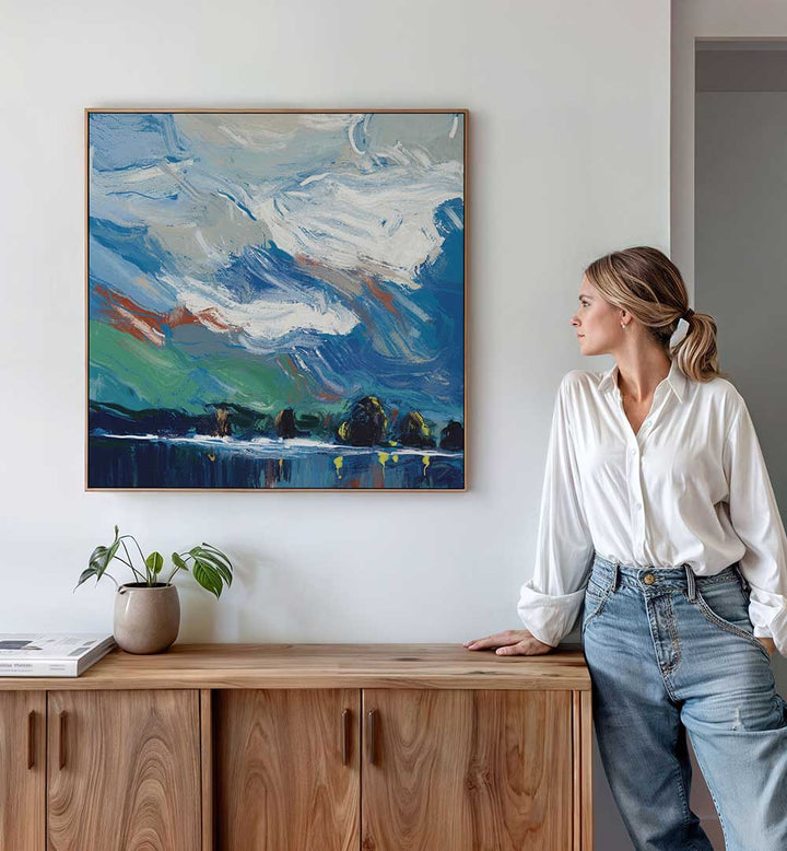 SWIRLING CLOUDS , ABSTRACT PAINTINGS