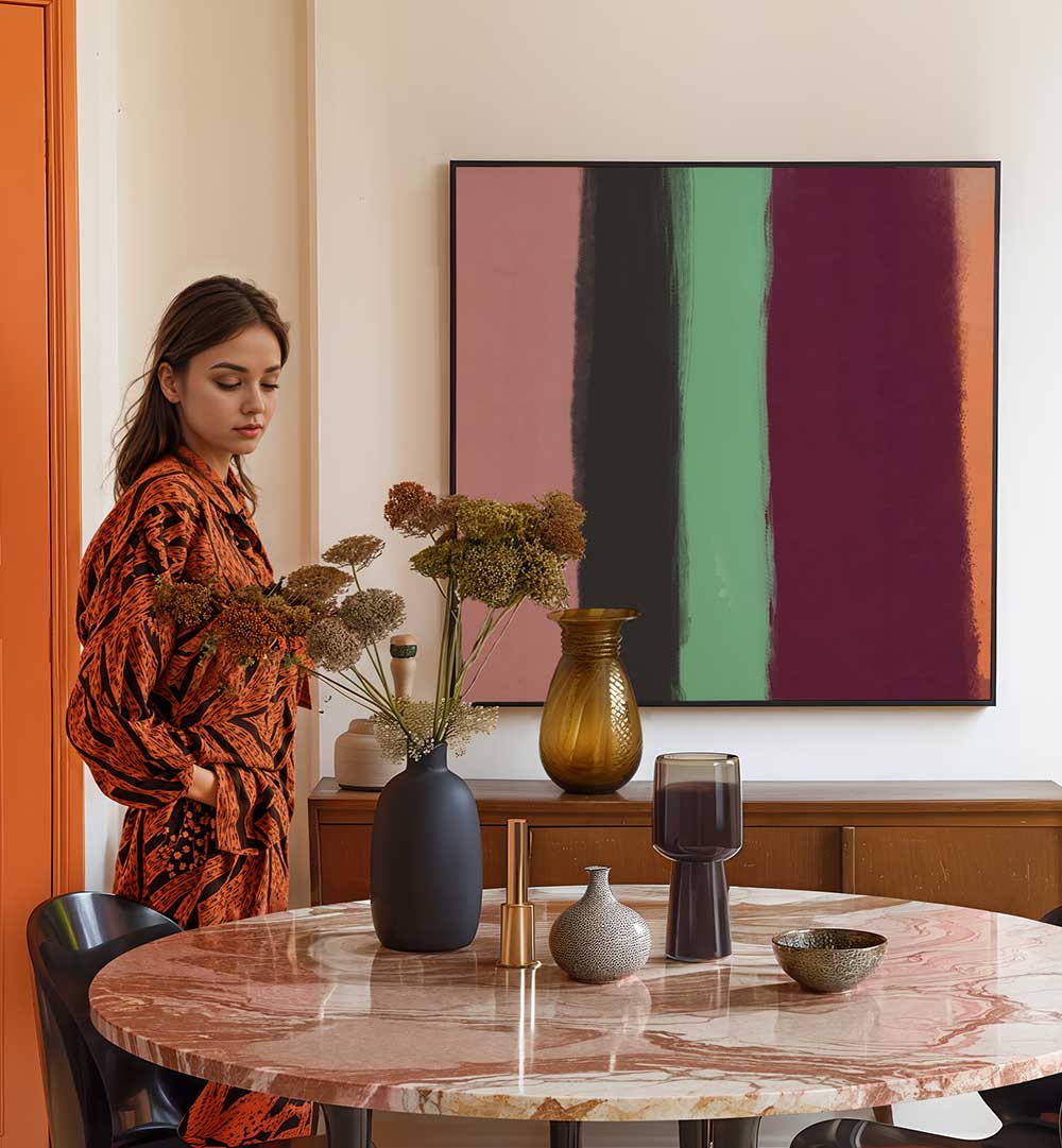 COLORFUL STRIPES SYMPHONY , ABSTRACT PAINTINGS