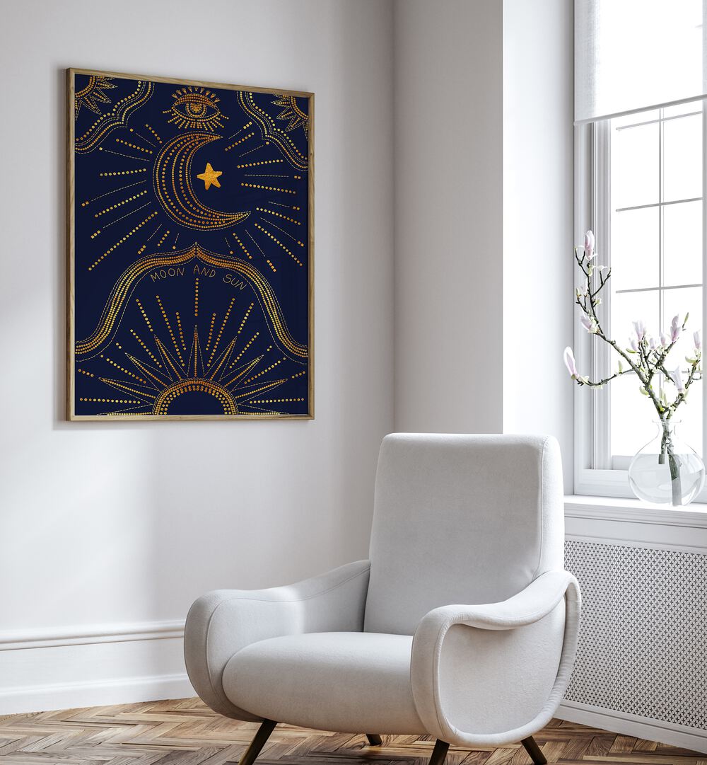 MOON AND SUN , ZODIAC & TAROT PAINTINGS