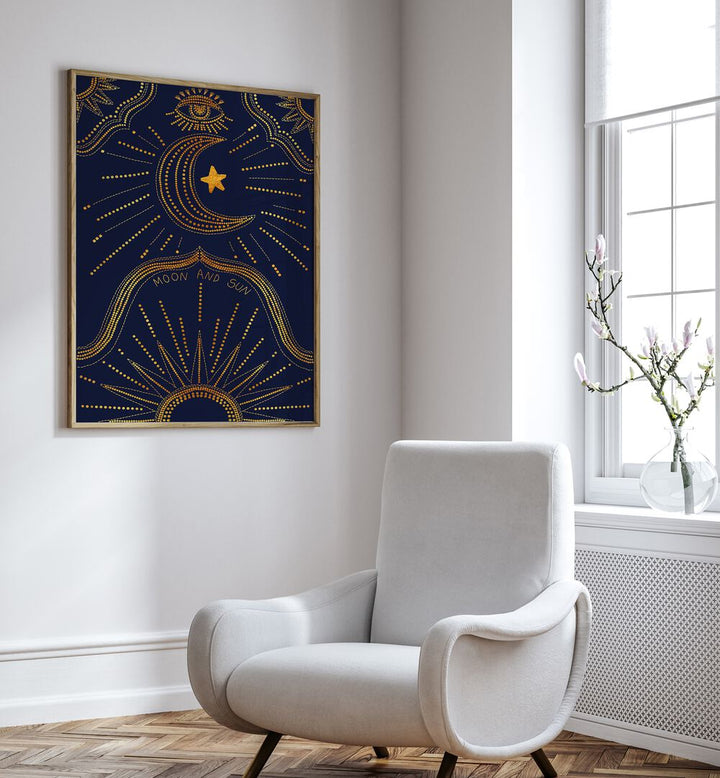 MOON AND SUN , ZODIAC & TAROT PAINTINGS