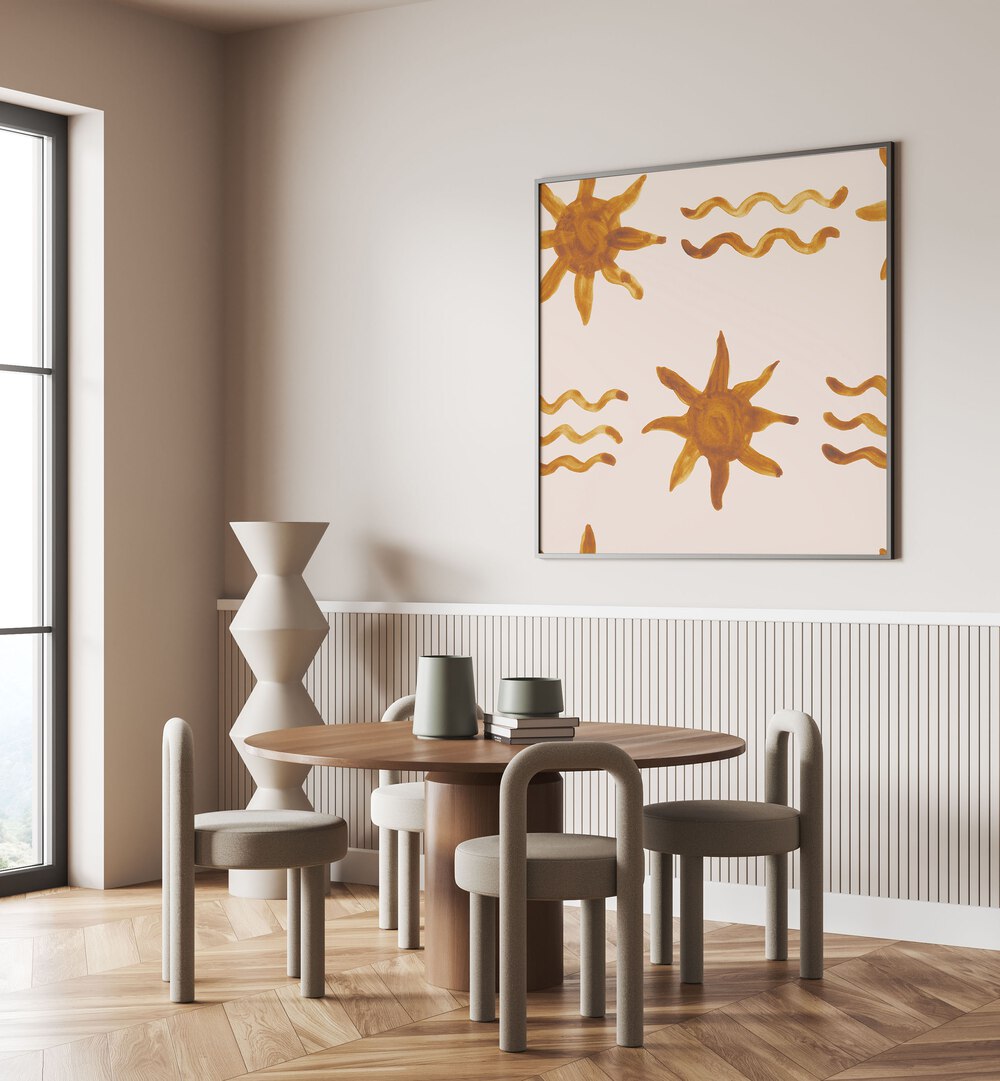 Brighten up your space with WATERCOLOUR TILE II, KIDS ROOM PAINTINGS, showcasing vibrant watercolor designs.
