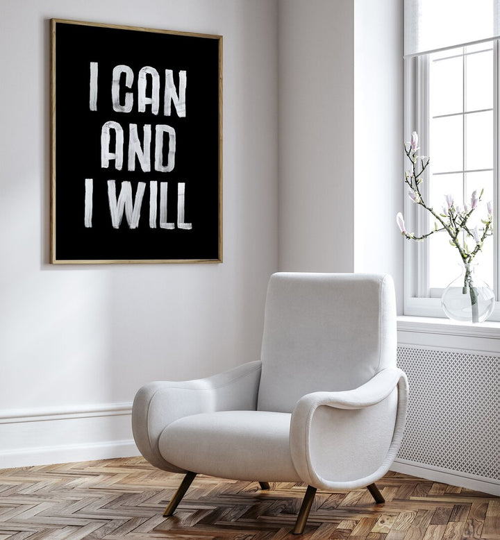 Transform your space with the "I CAN AND I WILL, QUOTES" poster by Brett Wilson for daily motivation.