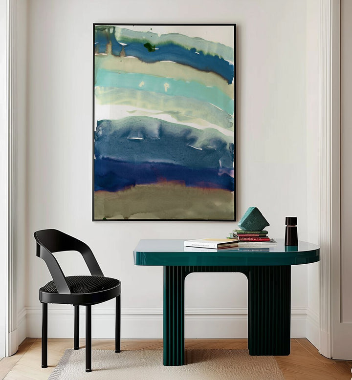 Stylish interior featuring THE LAYERS OF THE EARTH, ABSTRACT PAINTINGS, perfect for geology enthusiasts and educators.