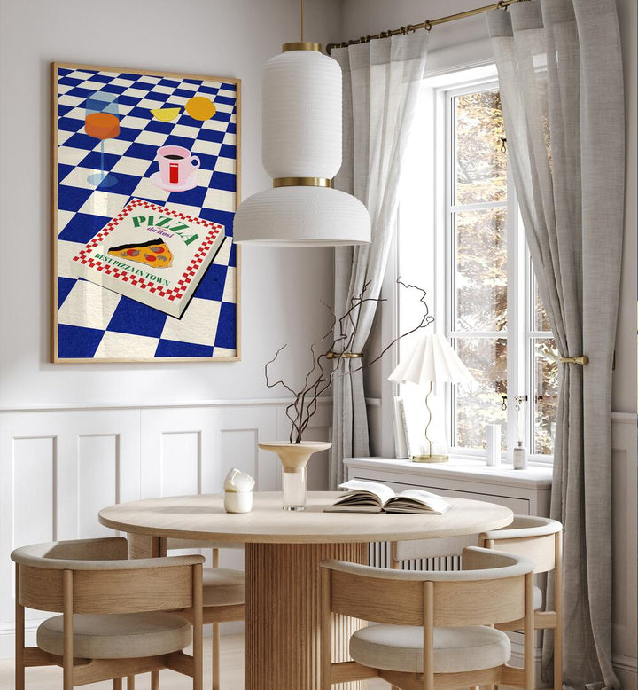 Colorful dining space featuring THE ITALIAN MENU, BAR & CAFE ART, celebrating authentic Italian cuisine aesthetics.
