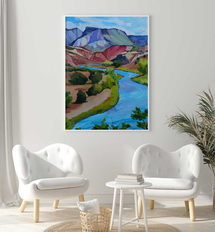 NEW MEXICO RIVER , LANDSCAPE PAINTINGS