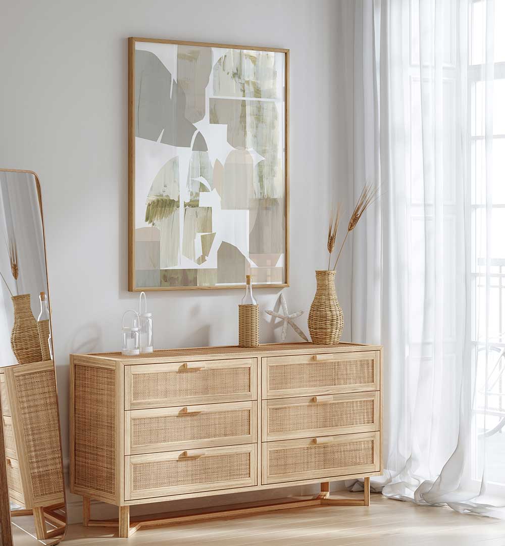 Beautifully designed NEUTRAL NUANCES I, ABSTRACT PAINTINGS, showcasing soft earth tones to enhance any space.