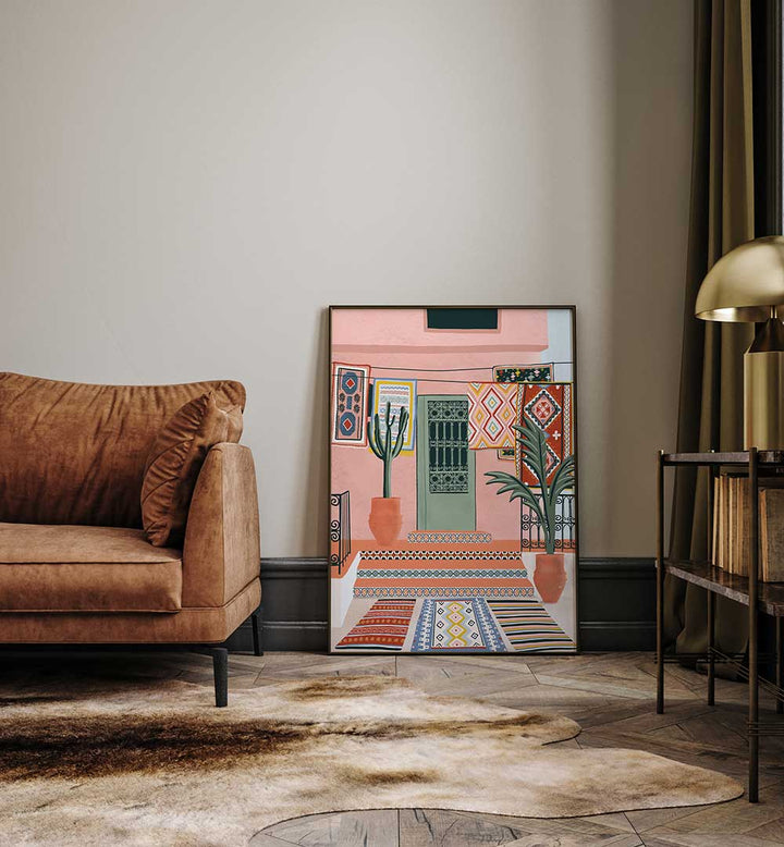 MOROCCAN TERRACE , TRAVEL POSTERS