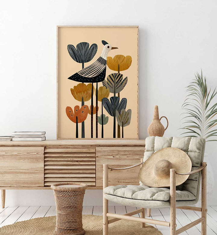 THE BLOOMING BIRD , ANIMAL PAINTINGS