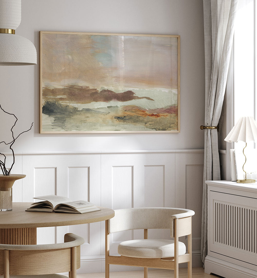 Serene EARTHTONES I, LANDSCAPE PAINTINGS add tranquility to your space, showcasing the beauty of nature elegantly.